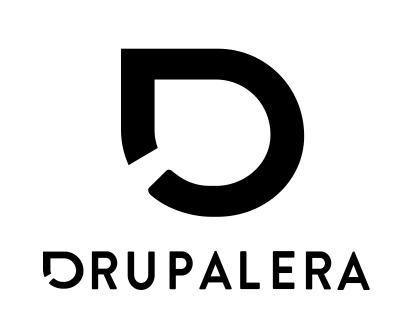 Logo La Drupalera vertical negro