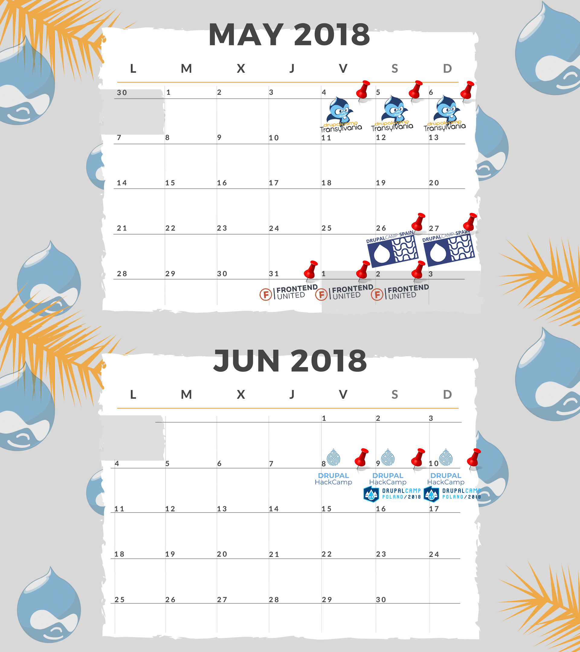 Calendario eventos Drupal