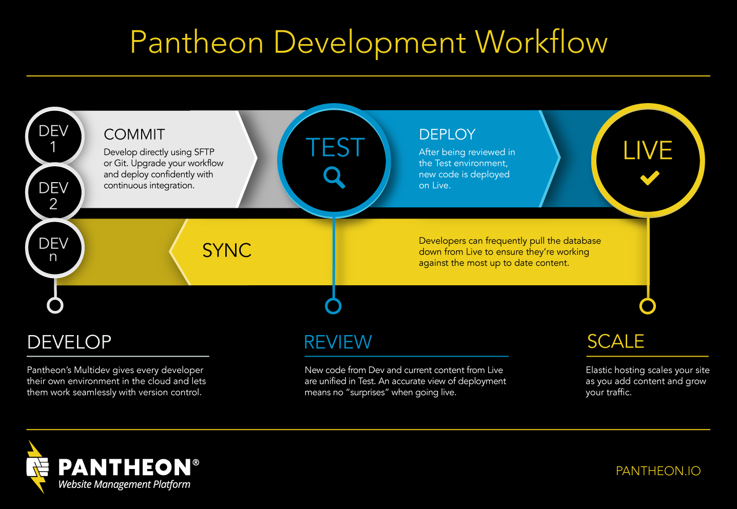 Pantheon - Summary infographic